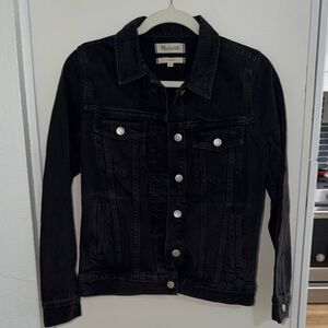Madewell Black Jean Jacket | S